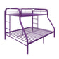 ACME Tritan Twin/Full Bunk Bed, Purple FredCo