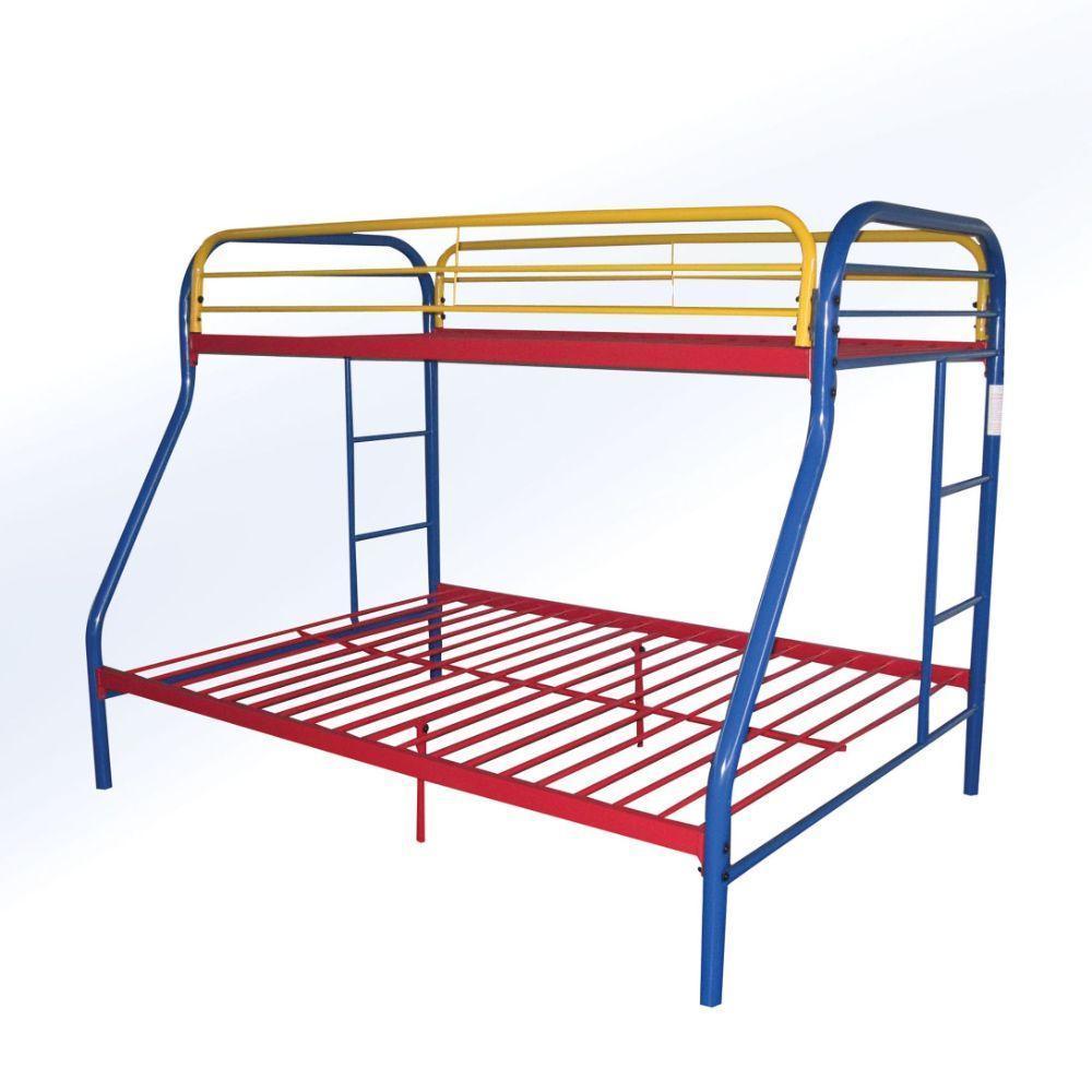 ACME Tritan Twin/Full Bunk Bed, Rainbow FredCo