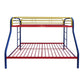 ACME Tritan Twin/Full Bunk Bed, Rainbow FredCo