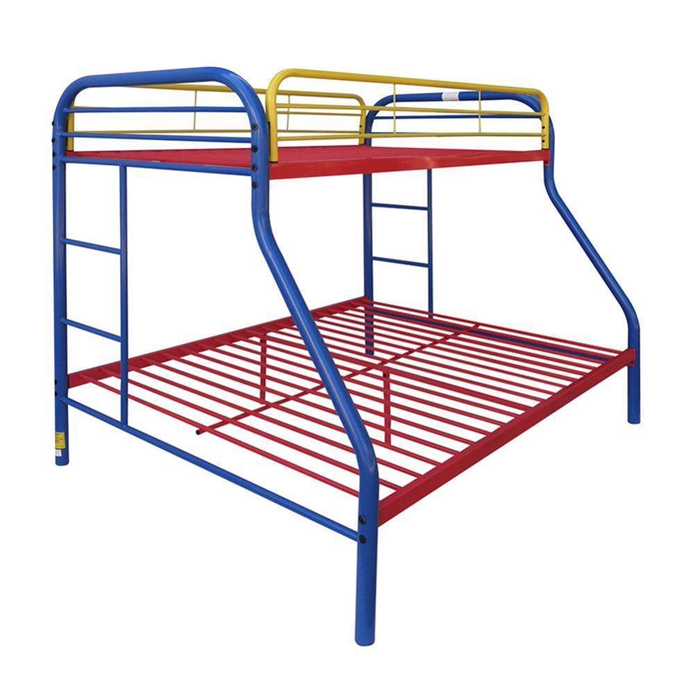 ACME Tritan Twin/Full Bunk Bed, Rainbow FredCo