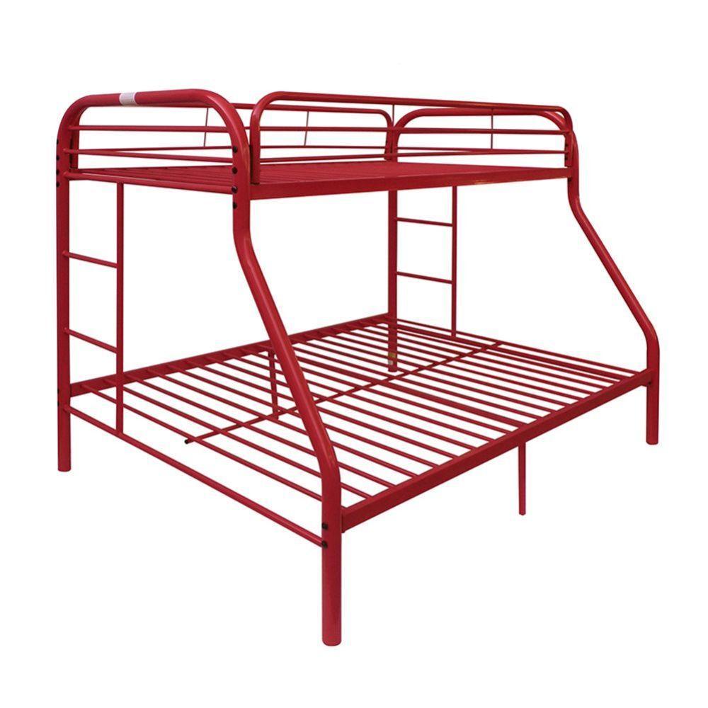 ACME Tritan Twin/Full Bunk Bed, Red FredCo