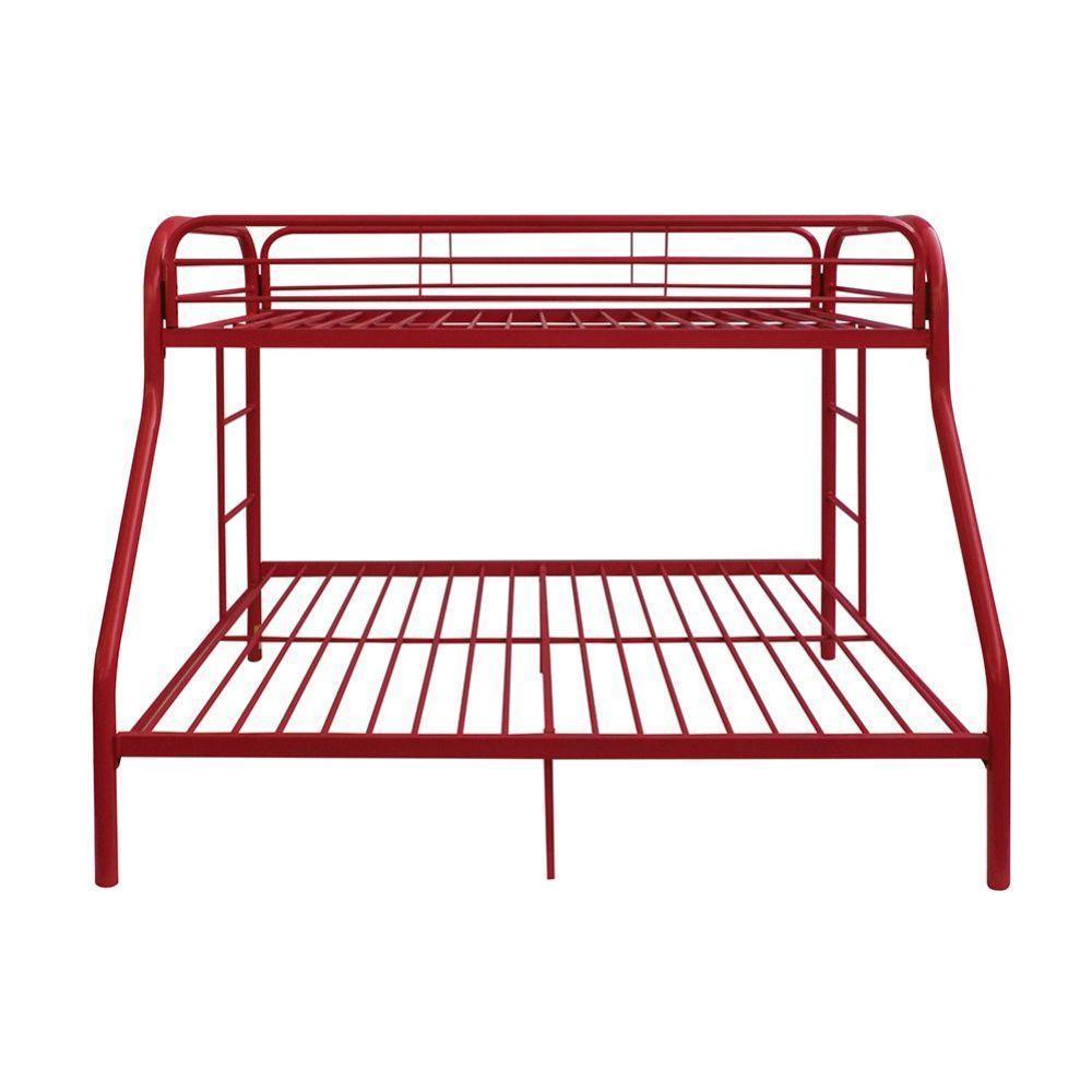 ACME Tritan Twin/Full Bunk Bed, Red FredCo