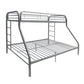 ACME Tritan Twin/Full Bunk Bed, Silver FredCo