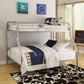 ACME Tritan Twin/Full Bunk Bed, Silver FredCo