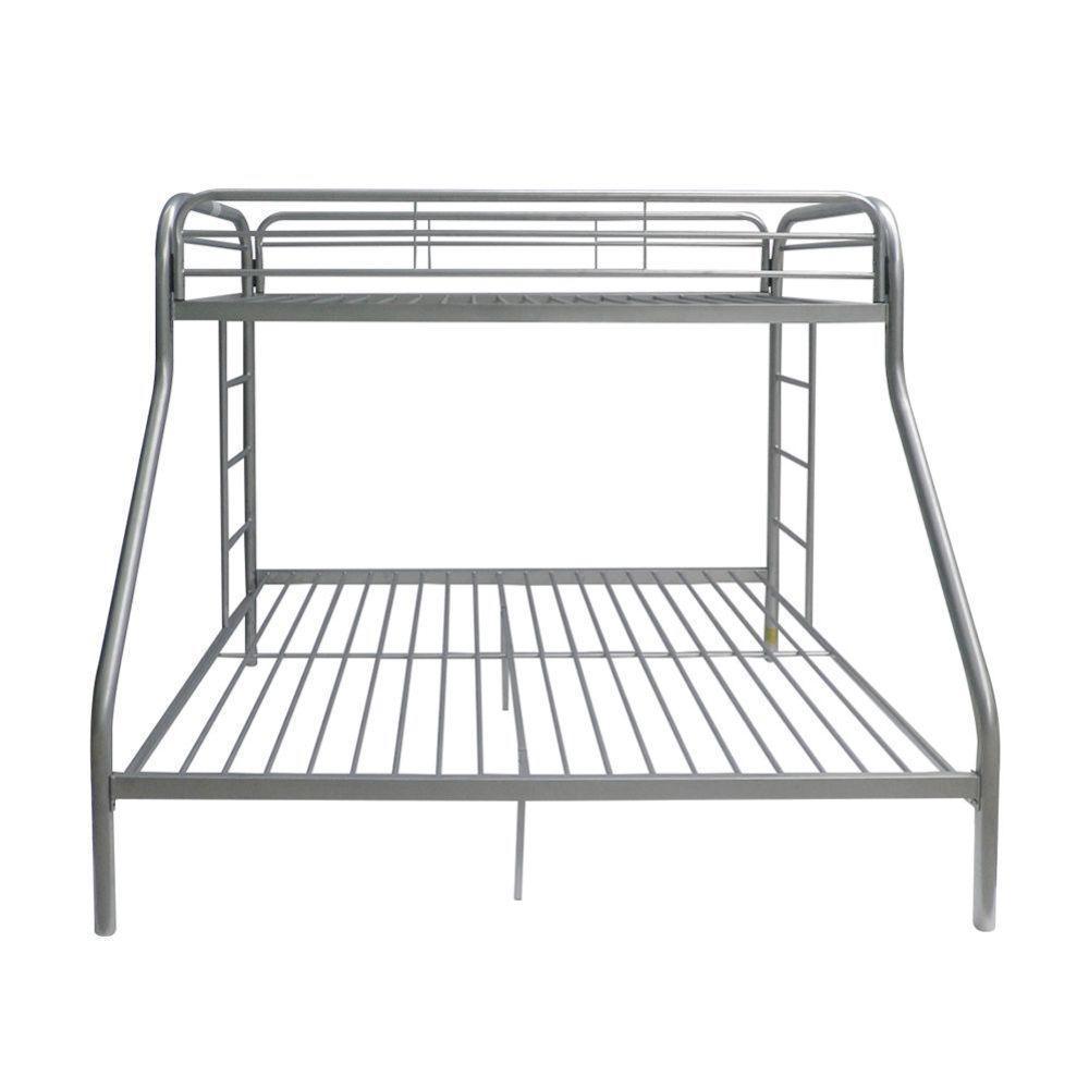 ACME Tritan Twin/Full Bunk Bed, Silver FredCo