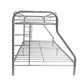 ACME Tritan Twin/Full Bunk Bed, Silver FredCo