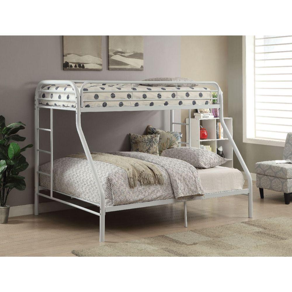 ACME Tritan Twin/Full Bunk Bed, White FredCo