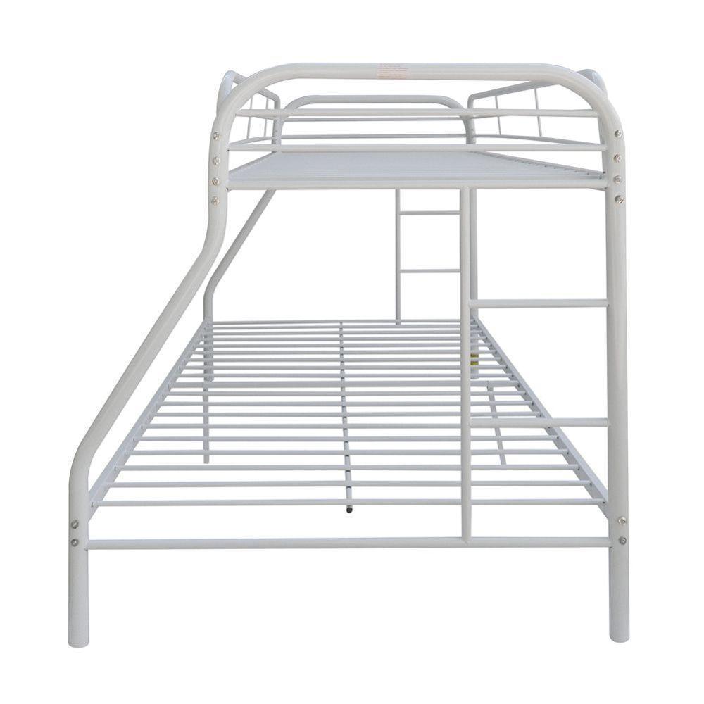 ACME Tritan Twin/Full Bunk Bed, White FredCo