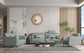 ACME Tussio Sofa w/5 Pillows, Watery Leather FredCo