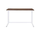 ACME Tyrese Built-in USB Port Writing Desk, Walnut & White Finish FredCo