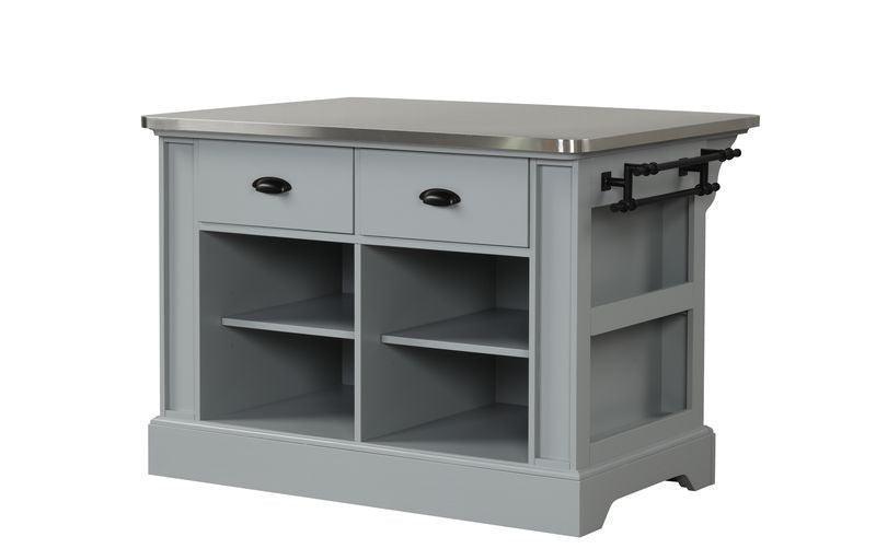 ACME Urrur Kitchen Island, Gray Finish FredCo