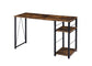 ACME Vadna Writing Desk, Weathered Oak & Black Finish FredCo