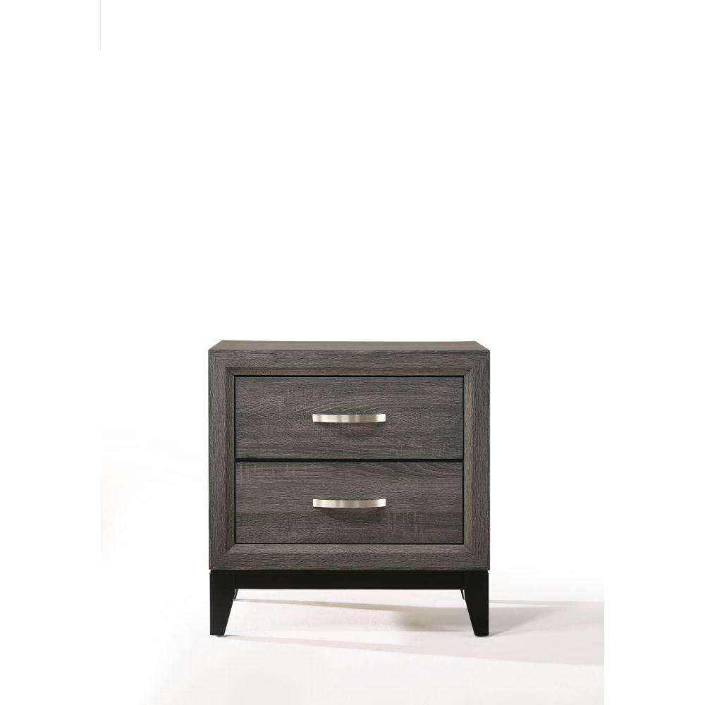 ACME Valdemar Nightstand , Weathered Gray FredCo