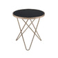 ACME Valora End Table, Champagne & Black Glass FredCo