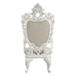 ACME Vanaheim Arm Chair (Set-2), Beige PU & Antique White Finish FredCo