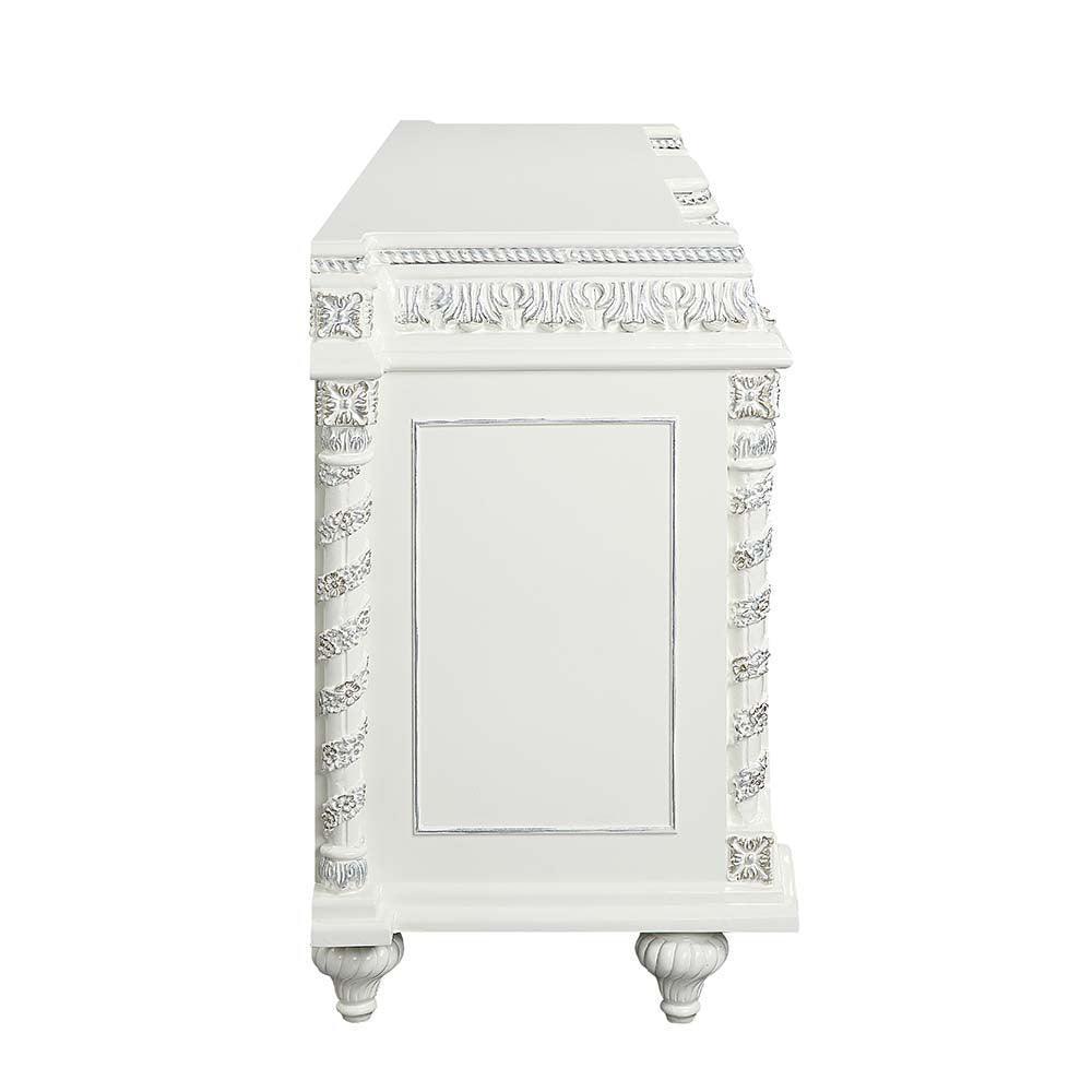 ACME Vanaheim Server, Antique White Finish FredCo