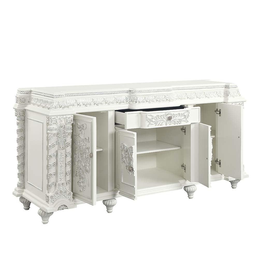 ACME Vanaheim Server, Antique White Finish FredCo