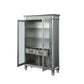 ACME Varian Curio, Mirrored & Antique Platinum FredCo