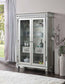 ACME Varian Curio, Mirrored & Antique Platinum FredCo