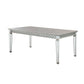 ACME Varian Dining Table (90"L), Mirrored & Antique Platinum FredCo