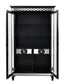 ACME Varian II Curio Cabinet, Mirrored & Black Finish FredCo