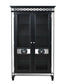 ACME Varian II Curio Cabinet, Mirrored & Black Finish FredCo