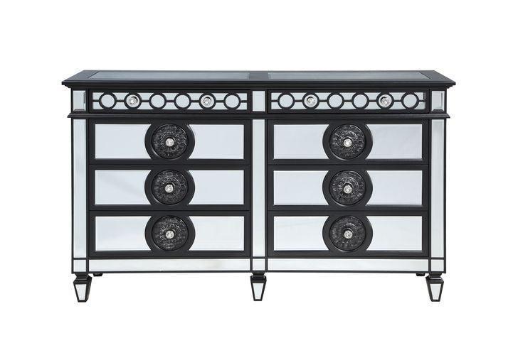 ACME Varian II Dresser, Black Velvet & BLACK & Sliver FINISH FredCo