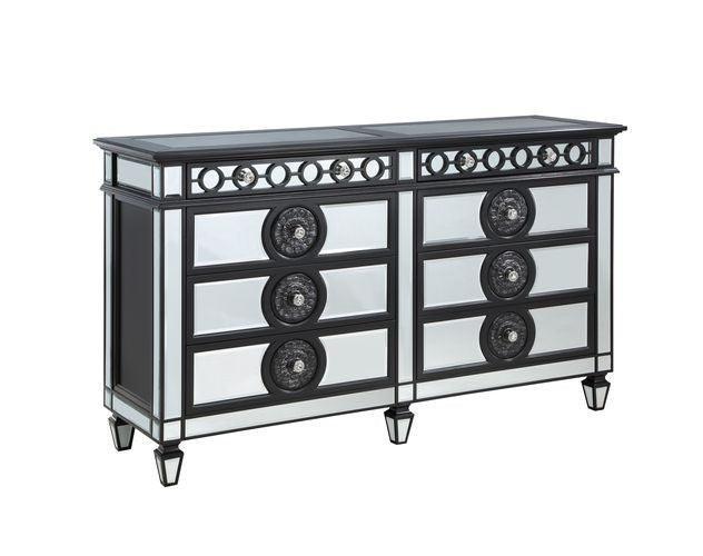 ACME Varian II Dresser, Black Velvet & BLACK & Sliver FINISH FredCo