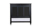 ACME Varian II Eastern King Bed, Black Velvet & BLACK & Sliver FINISH FredCo