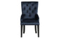 ACME Varian II Side Chair (1 Pc), Black Velvet & Black FredCo