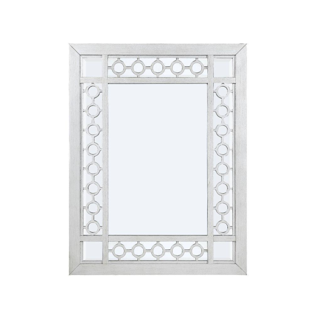 ACME Varian Mirror, Mirrored & Antique Platinum FredCo