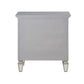 ACME Varian Nightstand, Silver & Mirrored Finish FredCo