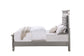 ACME Varian Twin Bed, Gray Velvet, Silver & Mirrored Finish FredCo