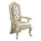 ACME Vatican Arm Chair (1Pc/1Ctn), PU & Champagne Silver Finish FredCo