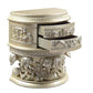 ACME Vatican Nightstand, Champagne Silver Finish FredCo