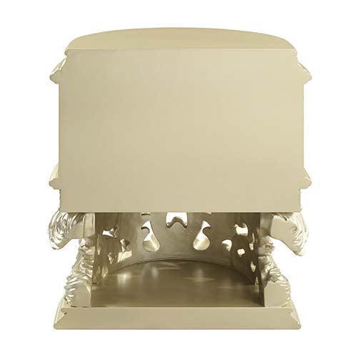 ACME Vatican Nightstand, Champagne Silver Finish FredCo