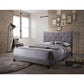 ACME Venacha Queen Bed, Gray Fabric FredCo