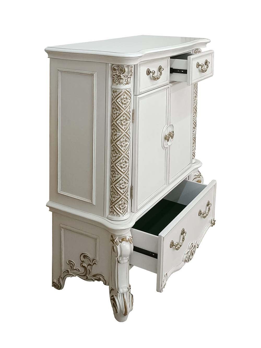 ACME Vendom Chest, Antique Pearl Finish FredCo
