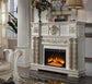 ACME Vendom Fireplace, Antique Pearl Finish FredCo