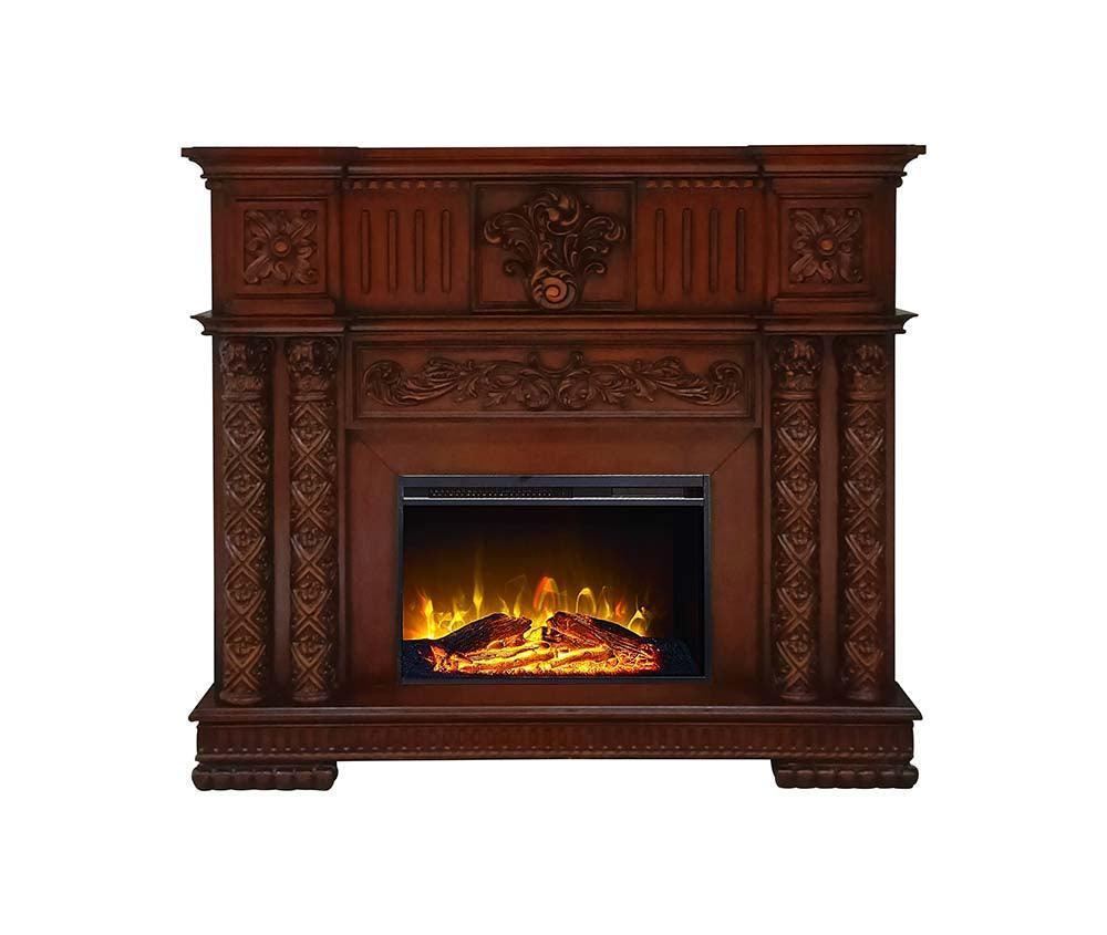 ACME Vendom Fireplace, Cherry Finish FredCo