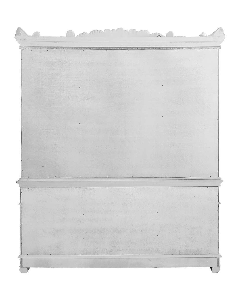 ACME Vendom Hutch & Buffet, Antique Pearl Finish FredCo