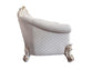 ACME Vendom II Loveseat w/4 Pillows, Two Tone Ivory Fabric & Antique Pearl Finsih FredCo