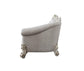 ACME Vendom II Sofa w/6 Pillows, Two Tone Ivory Fabric & Antique Pearl Finsih FredCo