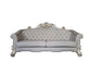 ACME Vendom II Sofa w/6 Pillows, Two Tone Ivory Fabric & Antique Pearl Finsih FredCo
