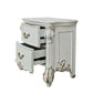 ACME Vendom Nightstand, Antique Pearl Finish FredCo