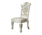 ACME Vendom Side Chair(Set-2), PU & Antique Pearl Finish 1 FredCo
