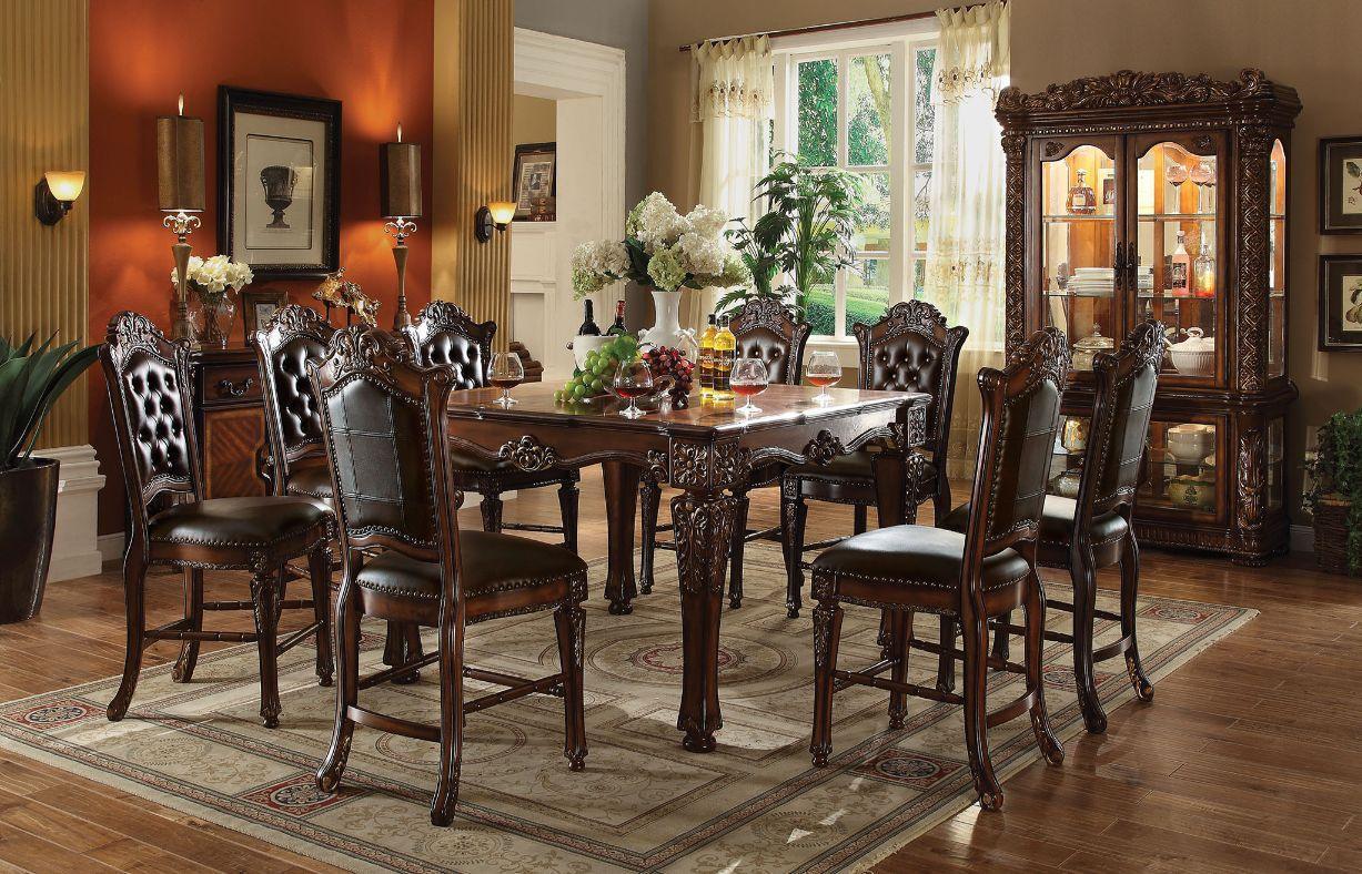 ACME Vendome Counter Height Table, Cherry FredCo