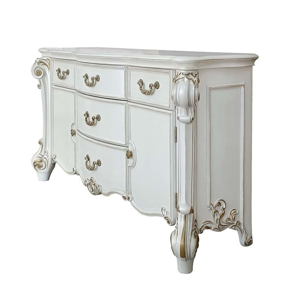 ACME Vendome Dresser, Antique Pearl Finish FredCo