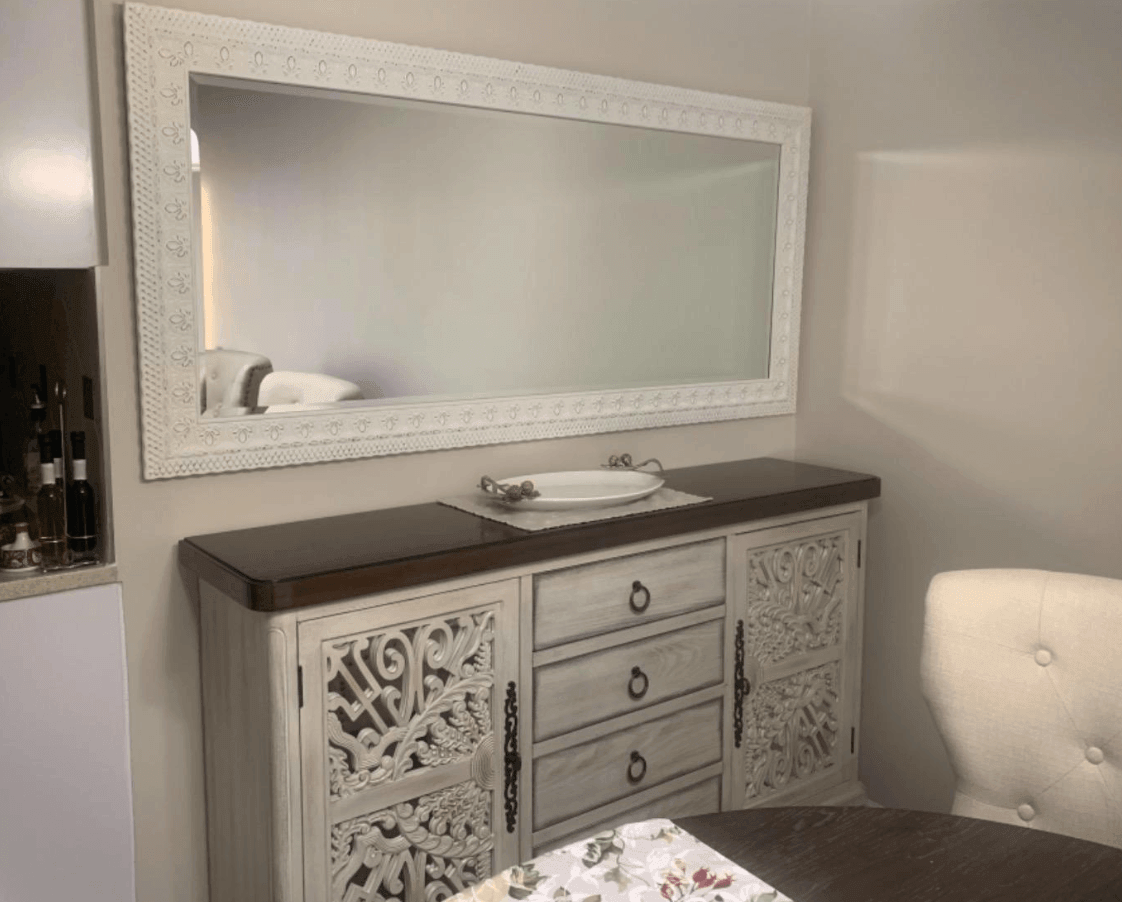 ACME Vermont Console Table, Antique White FredCo