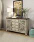 ACME Vermont Console Table, Antique White FredCo